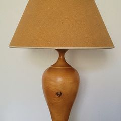 Vintage wood turned lamp