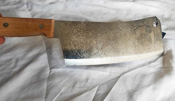 Cleaver Knife 10 inch Cammin Casket by Di'Casteel
