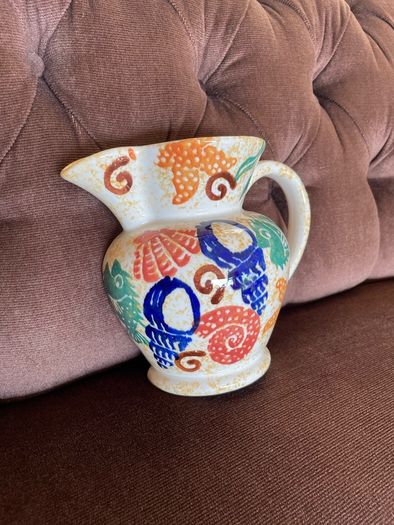 Moorland Pottery Rare Kate Malone Wall Mounted Sponge ware Jug