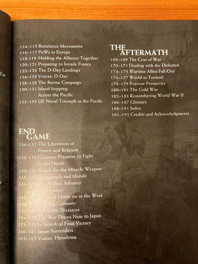War book: 'Workd War ll'