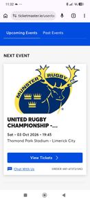 Munster v Vodacom Bulls Tickets