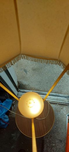 1960s /70s french art deco table floor lamp ,working,,used nice condition,3 legs veneer, see pictures for condition ,buyer collects, sold as seen,freestanding.