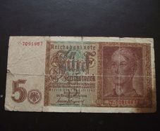 Germany. Reichsbanknote. 5 Mark (1.8.1942)