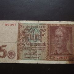 Germany. Reichsbanknote. 5 Mark (1.8.1942)