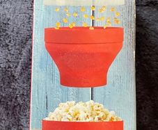 Popcorn Microwave, Foldable Popcorn Maker, Silicone Popcorn Container, Collapsible Design