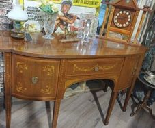 Antique Mahogany Satinwood Sideboard