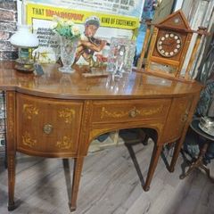 Antique Mahogany Satinwood Sideboard