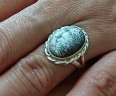 Sterling Silver Ring - Size P - Stamped for Silver (S57)