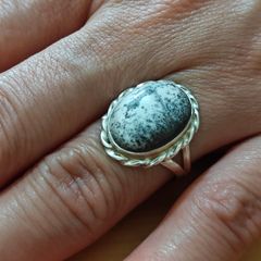 Sterling Silver Ring - Size P - Stamped for Silver (S57)