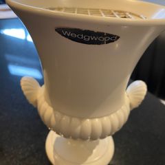 Wedgwood Etruria Moonstone Vase with original metal flower frog