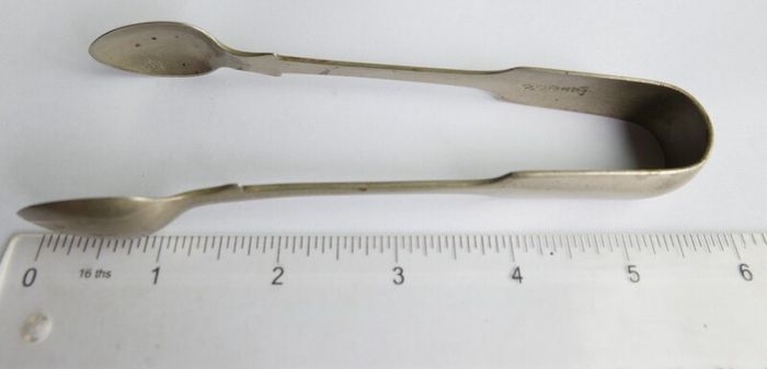 Antique Silver Plated Sugar Tongs