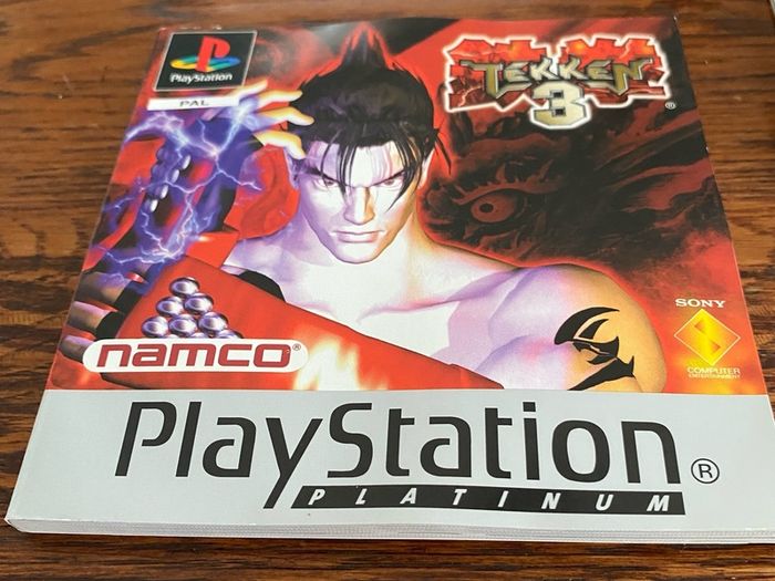 ps1 Tekken 3 - Box + manual only - no game