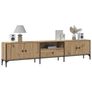 TV Cabinet with Drawer Artisan Oak 200x25x44 cm Engineered Wood Image 3