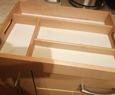 Wooden cutlery trey
