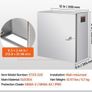 NEMA Stainless Steel Enclosure, 300 x 300 x 200 mm NEMA 4X Steel Electrical Box, IP66 Waterproof & Dustproof, Outdoor/Indoor Electrical Junction Box, with Mounting Plate Image 2