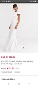Sold out Asos wedding dress