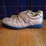 Clarks beige leather velcro shoes boys 2 1/2 F Image 2