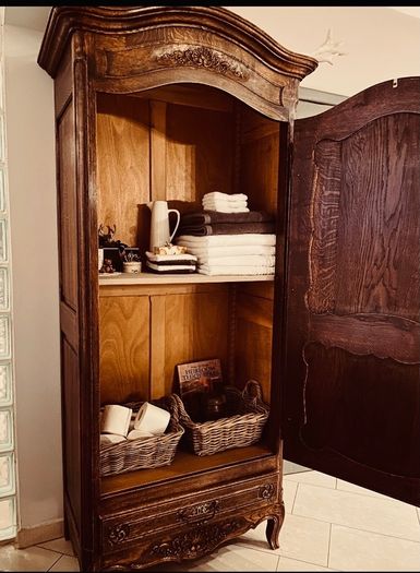 Antique French Bonnetiere Armoire
