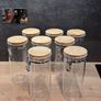8 Glass Jars for storing dry food Image 2