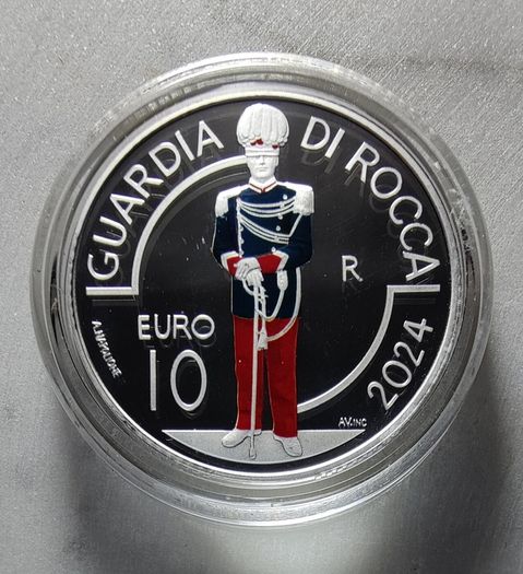 San Marino 10 Euro Silver (.925) Proof Coin 2024 - San Marino military and police corps: Guardia di Rocca