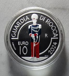 San Marino 10 Euro Silver (.925) Proof Coin 2024 - San Marino military and police corps: Guardia di Rocca