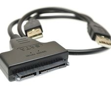 USB To SATA 7+15 Pin 22 Pin Adapter Cable 2.5" inch HDD Hard Disk Drive