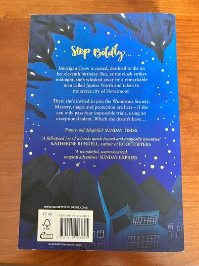 NeverMoor, The Trials of Morrigan Crow by Jessica Townsend