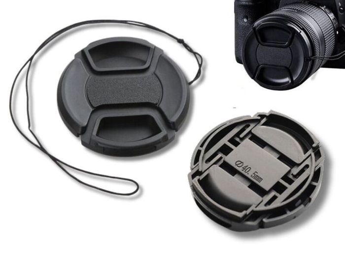 40.5mm Lens Cap Centre Pinch Front Cover Canon Nikon Sony