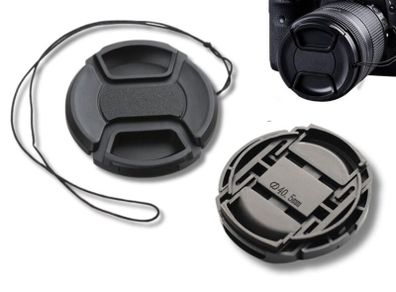 40.5mm Lens Cap Centre Pinch Front Cover Canon Nikon Sony