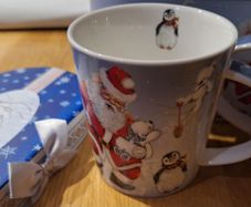 Boxed Set of 2 Santa Claus, Penguin and Polar Bear Mugs