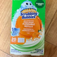 Fresh Brush Toilet Cleaning System, Flushable Refill, 20 Count
