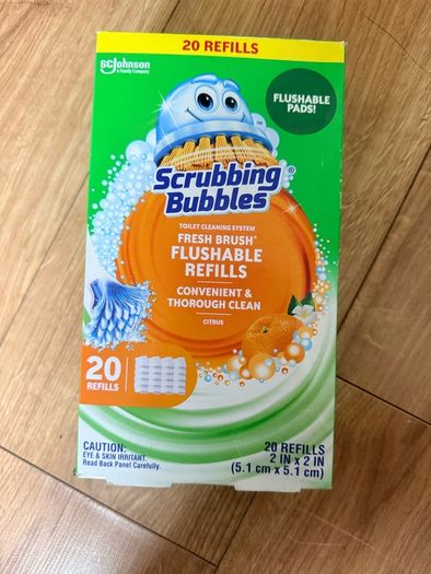 Fresh Brush Toilet Cleaning System, Flushable Refill, 20 Count