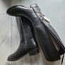 Original GEOX women's equestrian-style black leather boots Felicity size 7 UK EU 41 NEW Image 4