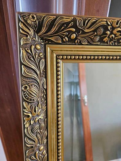 Mirror, antique gold