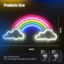 Rainbow LED Neon Light Sign USB Powered 40 x 20cm with Switch Acrylic Neon Wall Light Signs for Bedroom,Living Room,Teen Boys & Grils Game Room Decor (FREE POSTAGE) Image 3