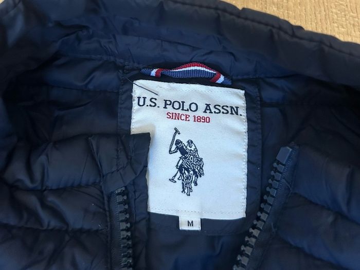 US Polo Assn Navy Blue Padded Gilet Mens M