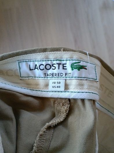 Lacoste chinos, size 50, XXL, waist 106 to 111 cm