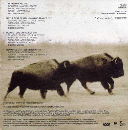 U2 - The Best Of 1990-2000 Promotional Cd  And   U2 - Exclusive Cd