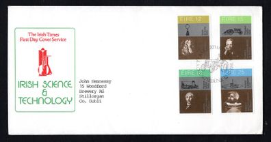1981 Ireland Science & Technology Commemorative Stamps Irish Times Addressed First Day Cover (FDC)