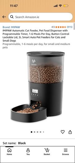 Automatic cat feeder with WiFi