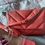coral heel and matching bag Image 3