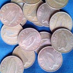 1979 Irish 2p coins.