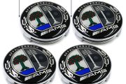 New 4x Mercedes Benz Amg Center Alloy Wheel Hub Caps 75mm Affalterbach Colourful