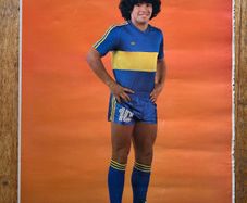 ORIGINAL 1981 Diego Maradona Boca Juniors Poster. VERY RARE