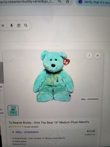 Ty Beanie Buddy Ariel