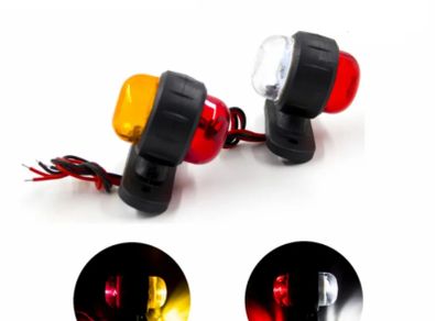 2x Car Truck Trailer LED Double Sides Marker Lights Universal Signal Lights Warning Lamp 12V 24V For Truck Trailer Lorry Van