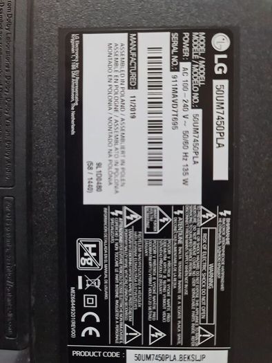 50 in LG.smart tv..2020 model...