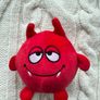 Red Devil Squishimi Plush Scented Ball approx 8. 5cm Used Please look at the pictures Image 2