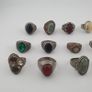 Bohemian Antique Jewellery Bundle 15 Mixed Brass Statement Rings Image 3