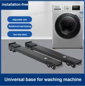 2pcs Stainless Steel adjustable, Anti-Vibration Base for Washing Machine, Dryers, Fridge, freezer